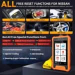 Diagnostični tester Launch X431 Creader Elite – brezplačne reset funkcije za Nissan